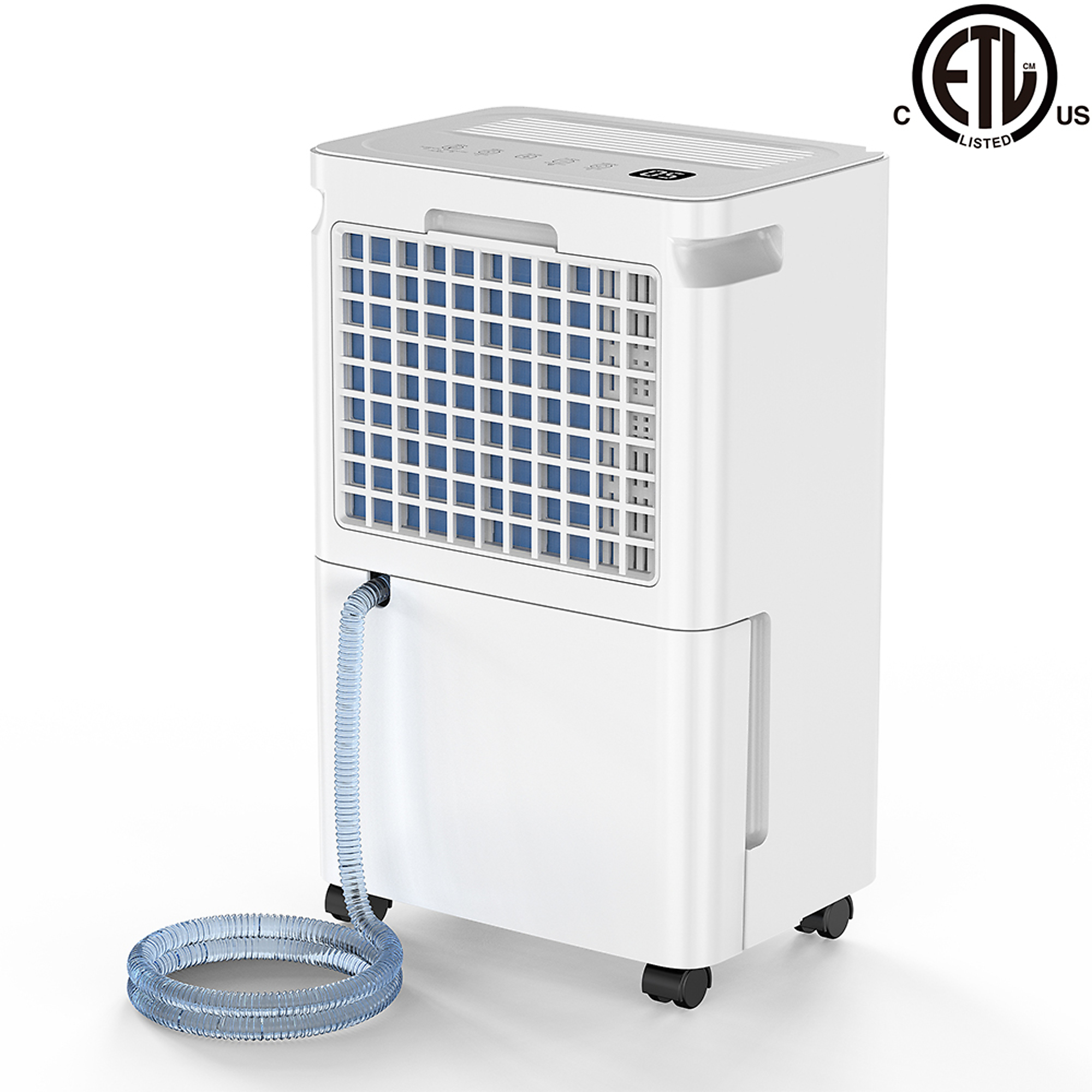 EdenDirect Dehumidifier — 30 Pint, 2000 Sq. Ft. Coverage, 0.53 Gal. Bucket, 40dB Quiet Operation, Child Lock, 24H timer Model# NTE-D1026